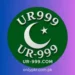 UR999 Game logo showing a green circle with a white crescent and star, “UR999 / UR-999” text, on a purple-blue gradient background.