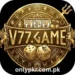 V77 Game logo with golden design featuring dice, slot symbols, winged horses, and decorative elements – Real Earning Mobile Game