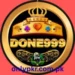 DONE999 Game logo with a golden crown, playing card symbols (club, heart, spade), and an eagle emblem, featuring a circular black and gold design.
