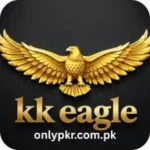 KK Eagle Game logo featuring a golden eagle with outstretched wings on a dark background, with 'kk eagle' written in gold below the eagle.