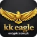 KK Eagle Game logo featuring a golden eagle with outstretched wings on a dark background, with 'kk eagle' written in gold below the eagle.