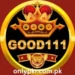 Good111 Game golden crown logo with tiger emblem representing a mobile mini game and earning rewards platform.