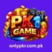 PK1 Game logo with bold 3D text, colorful design, surrounded by gold coins, a gaming controller, a red die, and a poker chip. Bright, fun, and dynamic mobile gaming theme.