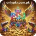 Colorful and vibrant P999 Game logo with golden wings, a jeweled crown, and treasure chests overflowing with gold coins, representing rewards and casino-style gaming.