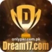 Screenshot or image of the Dream17 Game interface showing game options, menu, and rewards layout on a mobile device.