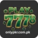 Play7778 Game logo with green and gold design, featuring 7778 numbers and card symbols, representing a mobile casino and slot game."