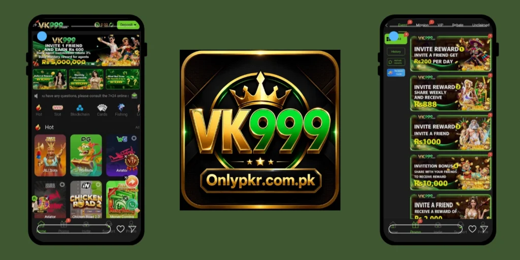 VK999 Game banner  in screen 