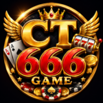 CT666 Game logo with golden casino style design and red 666 text
