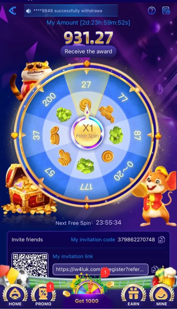 E999 Game Free spin