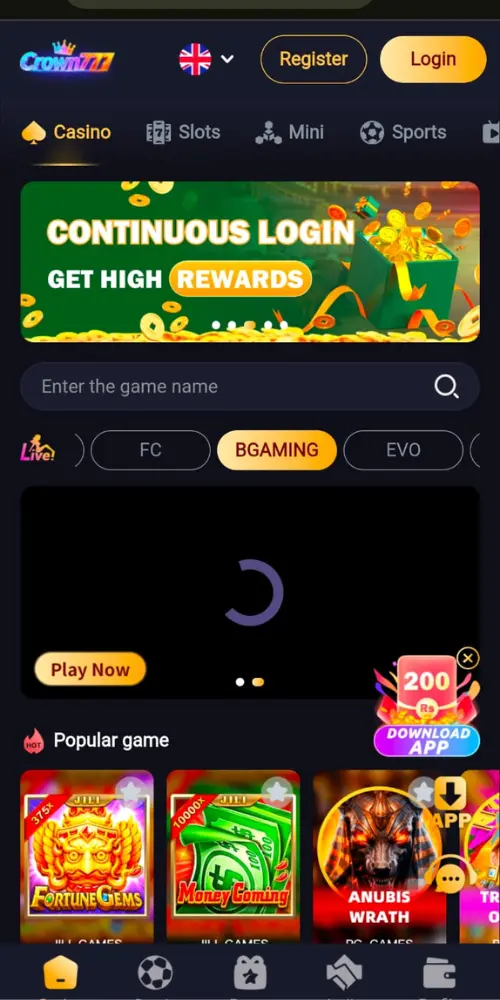 Crown777 APK